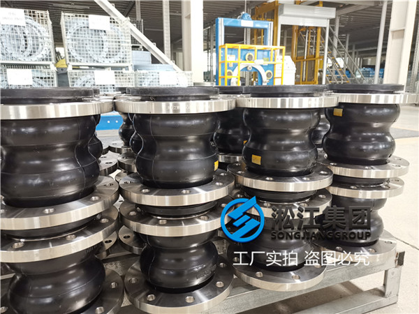5''DN125耐油双球304法兰橡胶接头